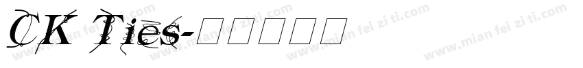 CK Ties字体转换